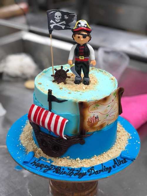 Pirate theme Cake For Boys