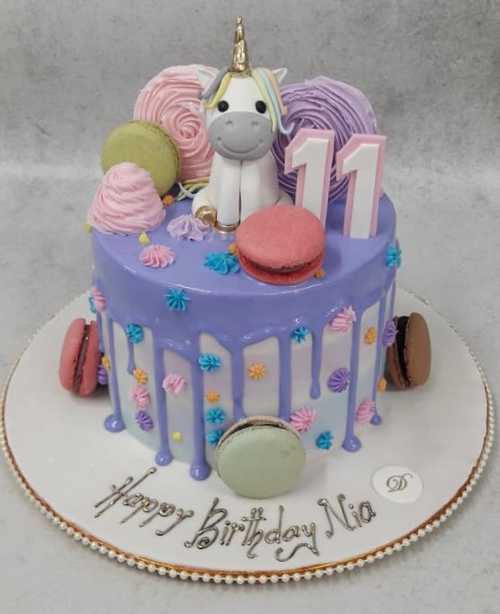 Unicorn Theme Cake For Girls